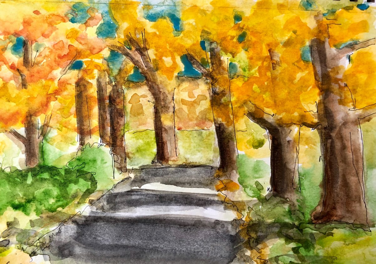 Fall Foliage Watercolors By Lynn Holbein